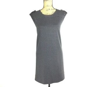 Banana Republic Black and White Houndstooth Dress